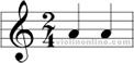 2/4 time signature