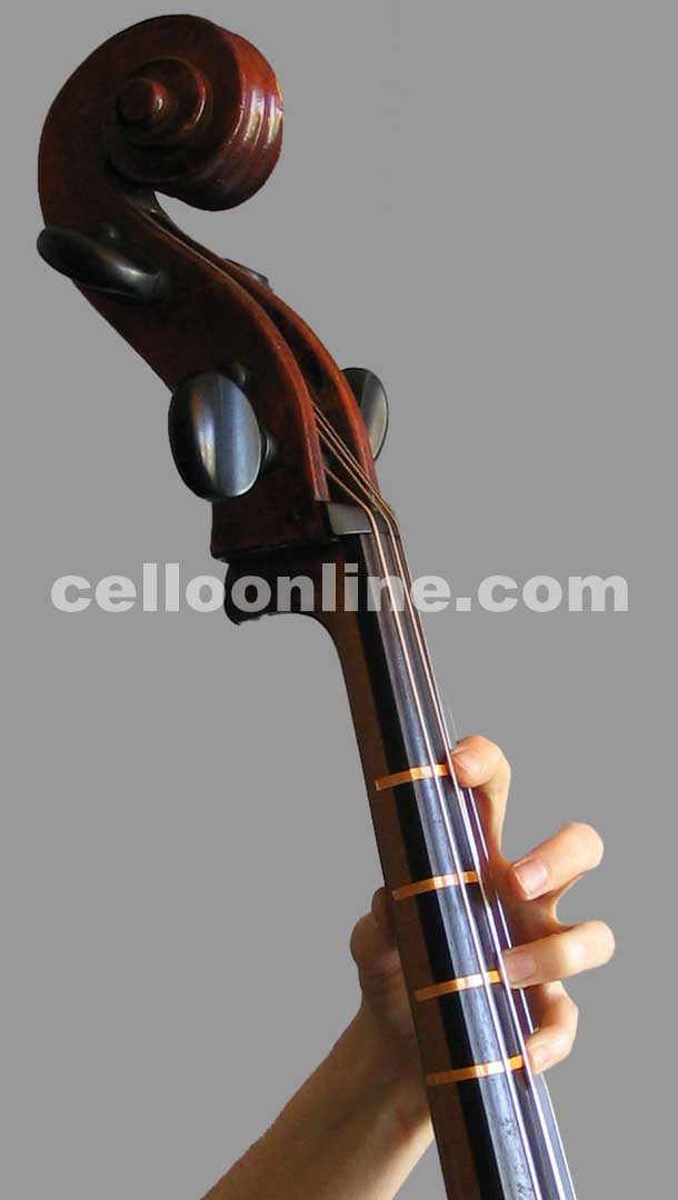 Cello First Position Finger Chart