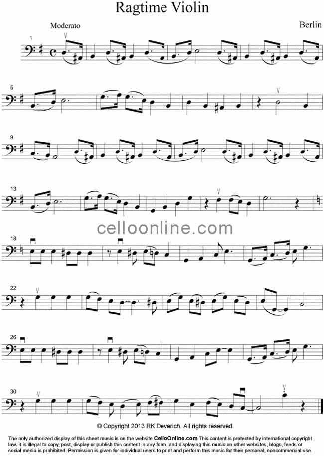 ragtime violin