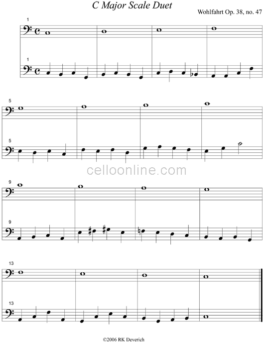 C Major Scale Duet